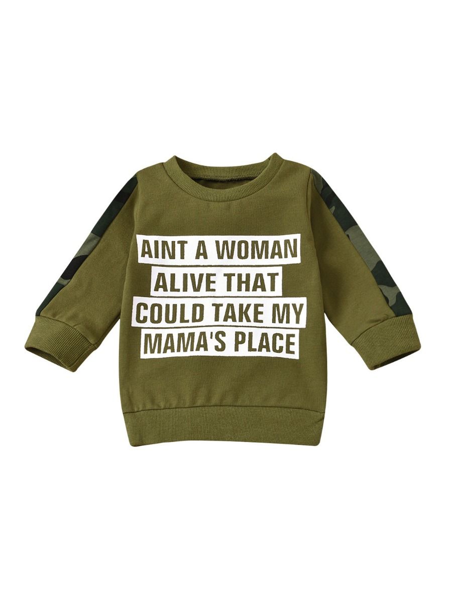 Download Ain't a Woman Alive That Could Take My Mama's Place Toddler Sweatshirt - Wholesale Trendy Baby ...